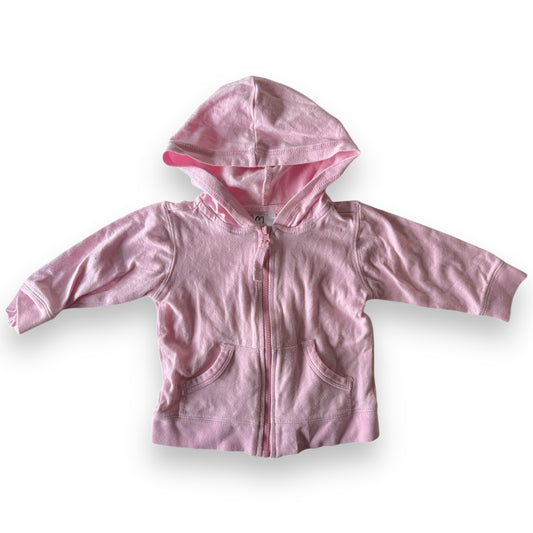 Pink hoodie - 6-12m