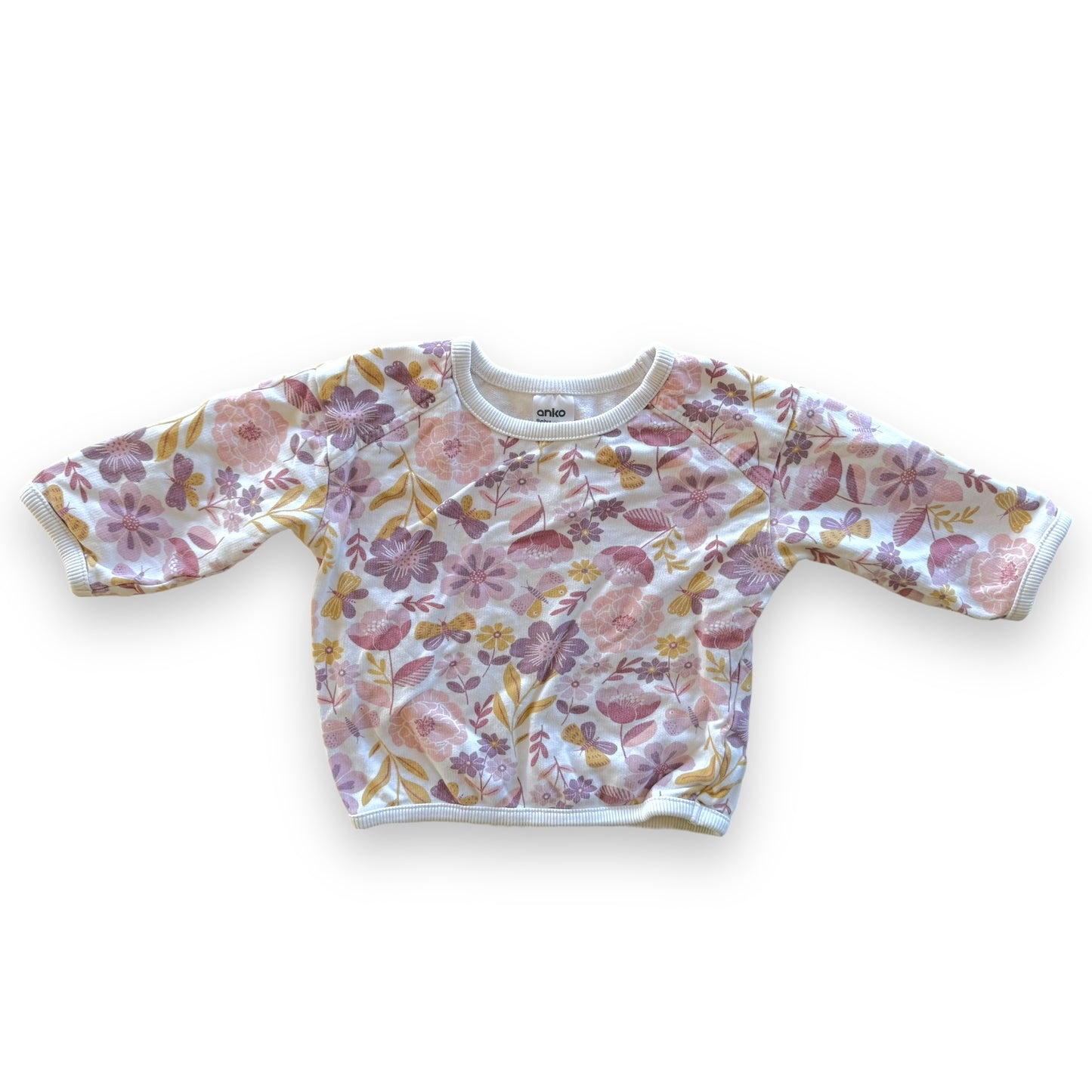 Floral Jersey - 6-12m