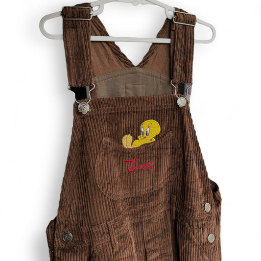 Tweety Corduroy Overalls - Size 12yrs