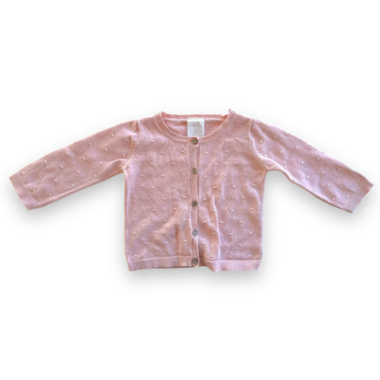 Pink Cardi - 6-12m