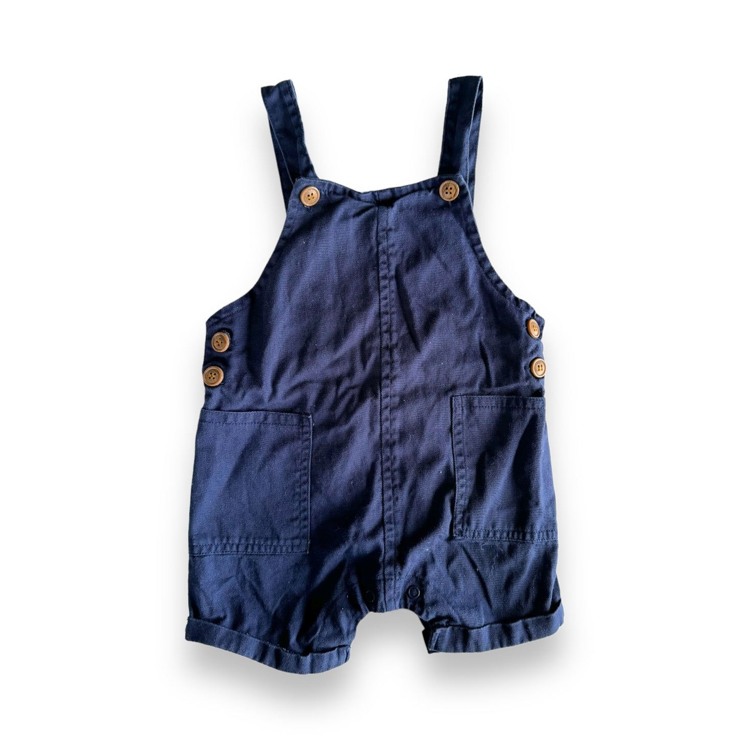 Navy Shortalls - Size 12-18m