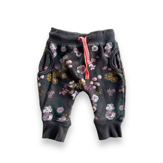 Floral Track Pants - 3-6m