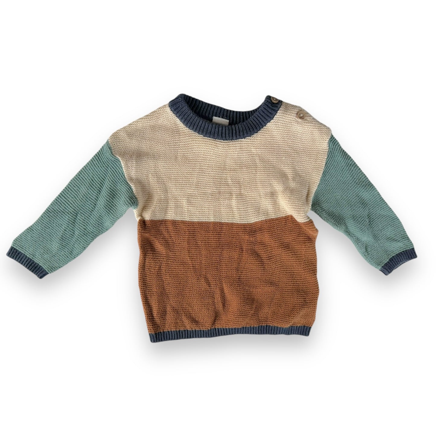 Colour block knit - size 3-6m