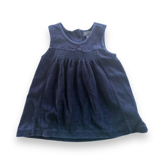 Soft touch Navy Dress - 3-6m