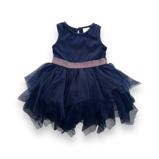 Navy Dress - 3-6m