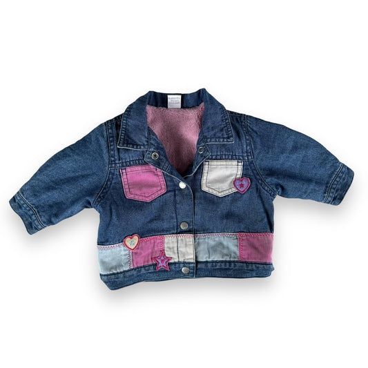 Vintage Denim Patchwork Jacket - 0-3m