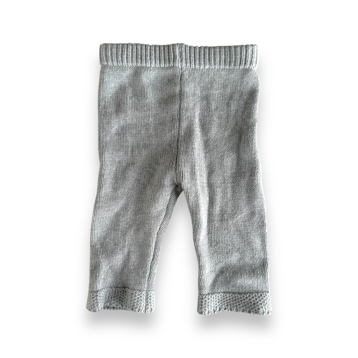 Grey Knit Pants - 3-6m