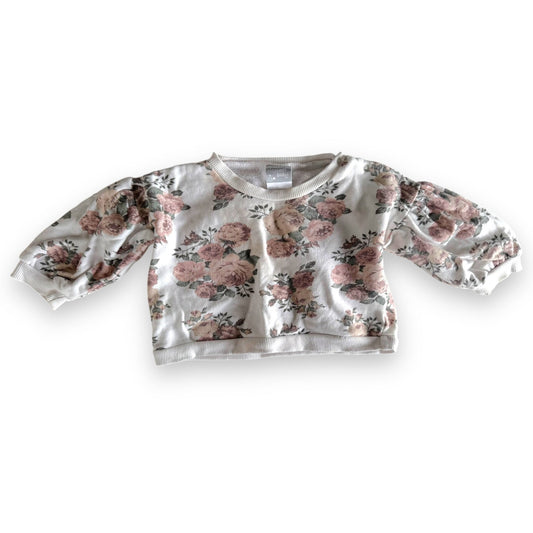 Floral Sweatshirt - 3-6m