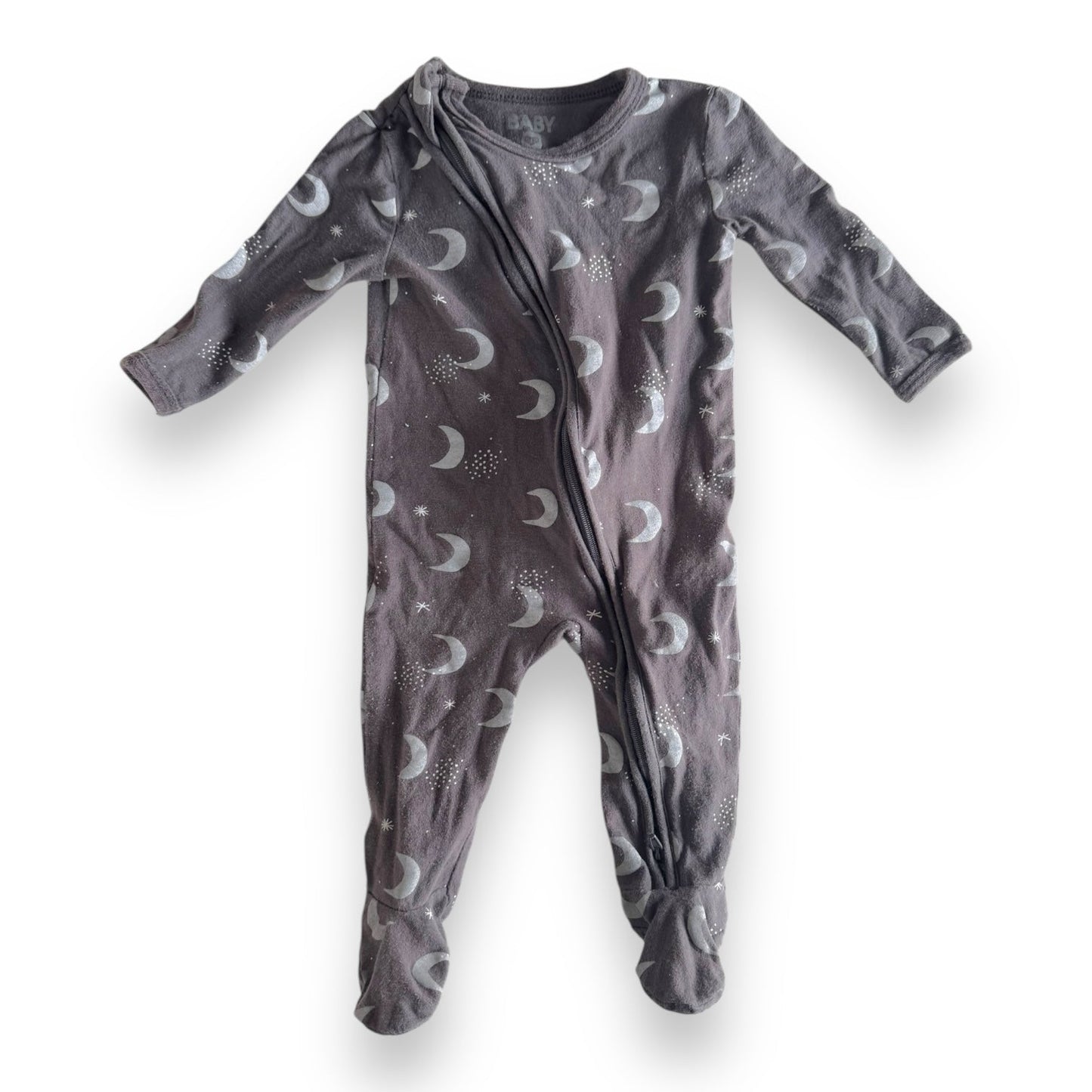 Moon Zip Onsie - 3-6m