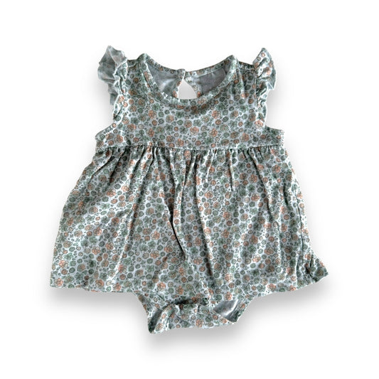 Floral Bodysuit Dress - 0-3m