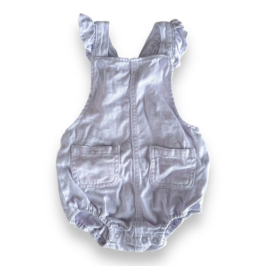 Light Purple Denim Romper - 6-12m