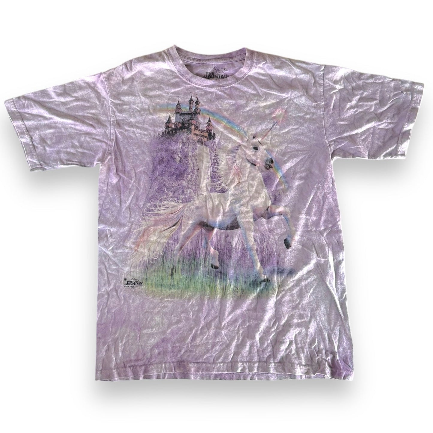 Tie Dye Unicorn tshirt - Size 14-16yrs *flaw*